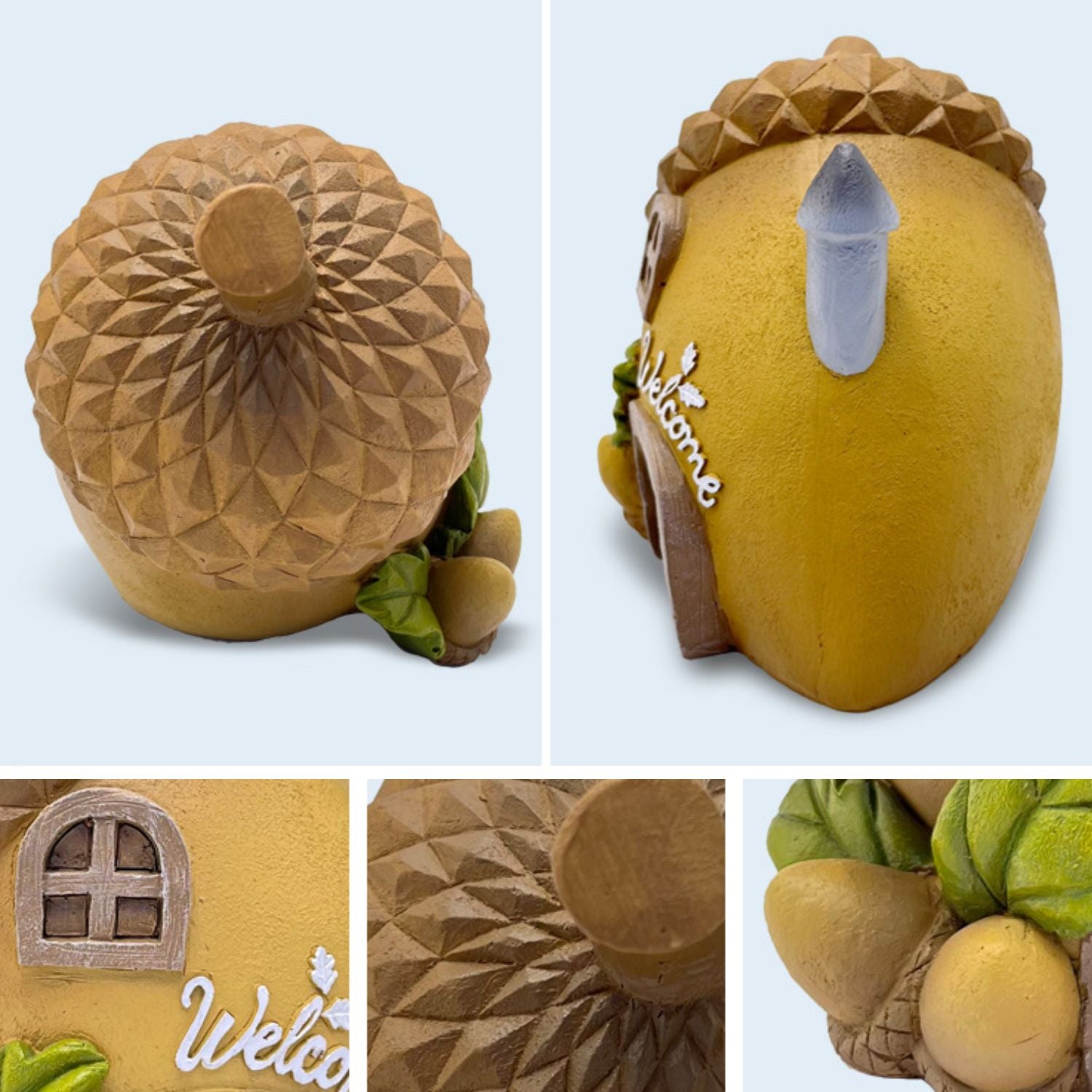 Aquarium Ornament bovenaanzicht eikel huisje